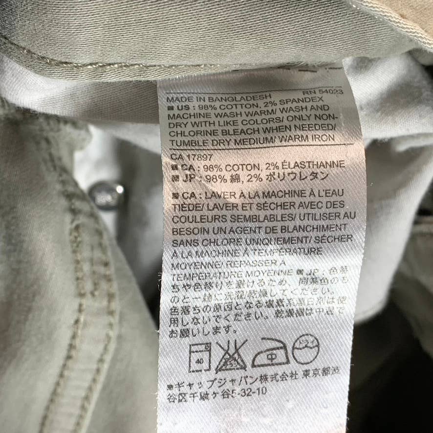 BANANA REPUBLIC Men's Sunwashed Taupe Sueded Slim-Fit Stretch Pants SZ 30X30