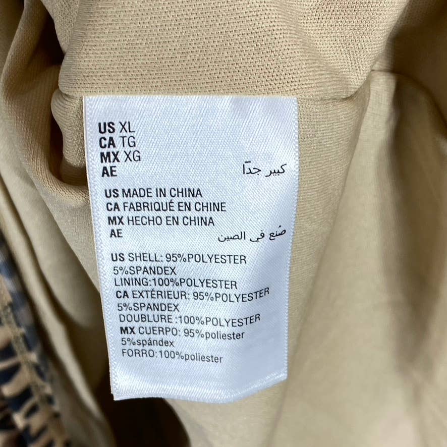 BAR III Women's Cheetah Printed Sleeveless Mock-Neck Cutout Bodycon Dress SZ XL