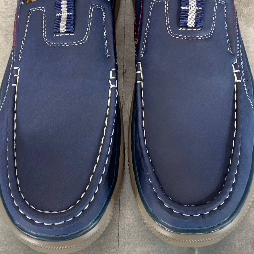 XRAY FOOTWEAR Men's Navy Faux Leather Duane Slip-On Loafers SZ 7.5