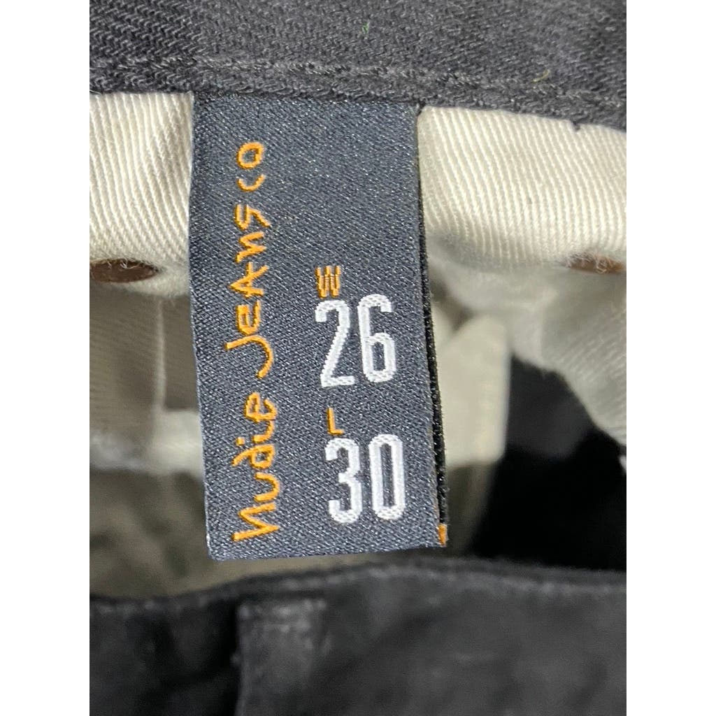 NUDIE JEANS Men's Black Soul Lofty Lo Denim Jeans SZ 26X30