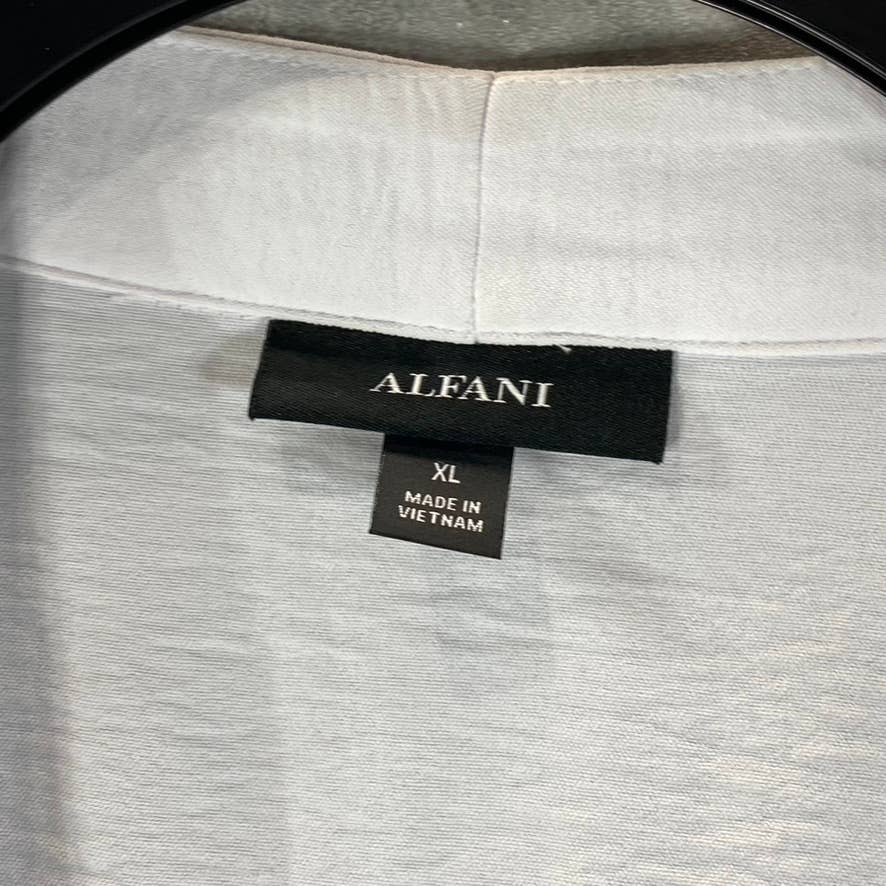 ALFANI Women's Bright White Surplice 3/4 Dolman Sleeve Top SZ XL