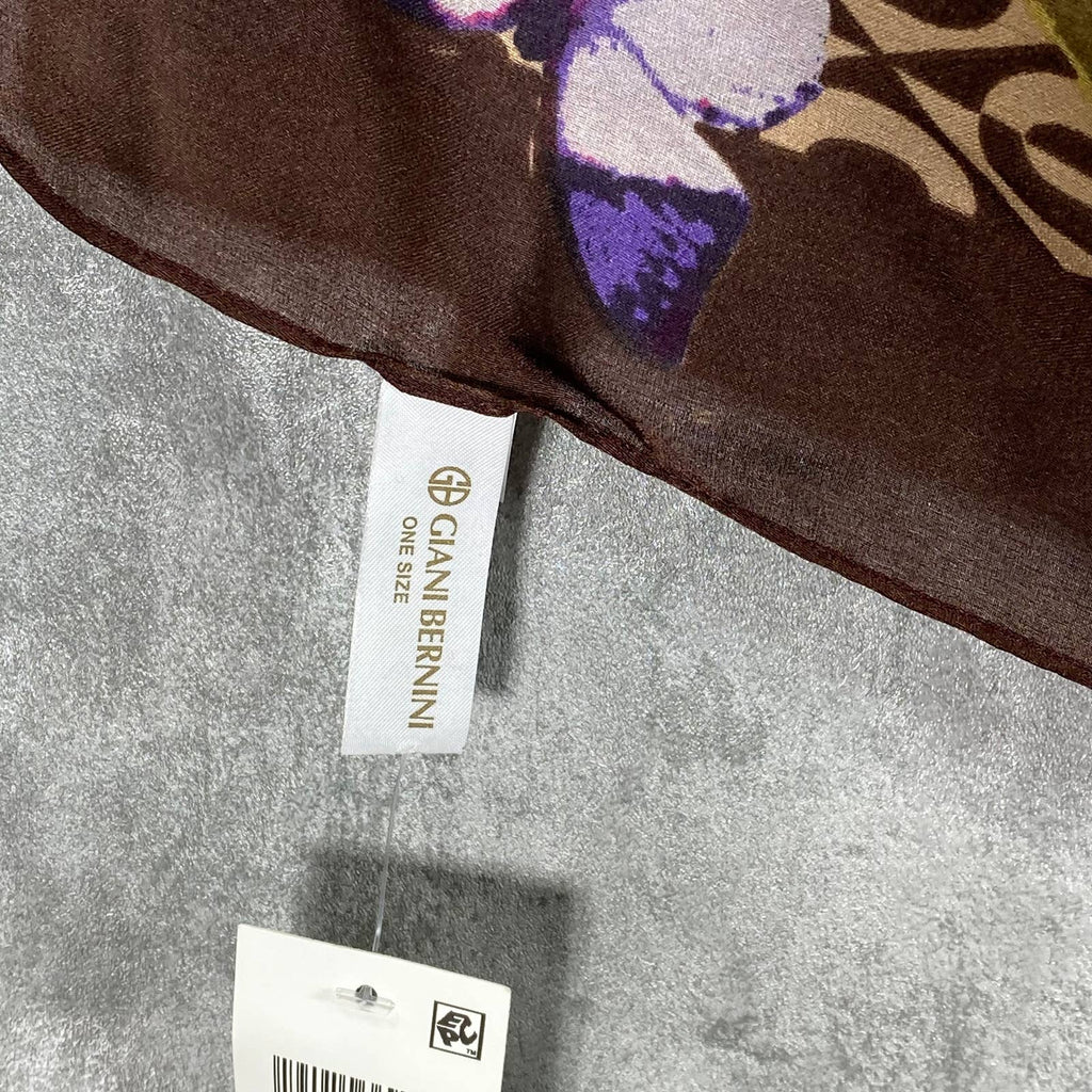 GIANI BERNINI Women's Berry Floral Loop Square Scarf SZ OS