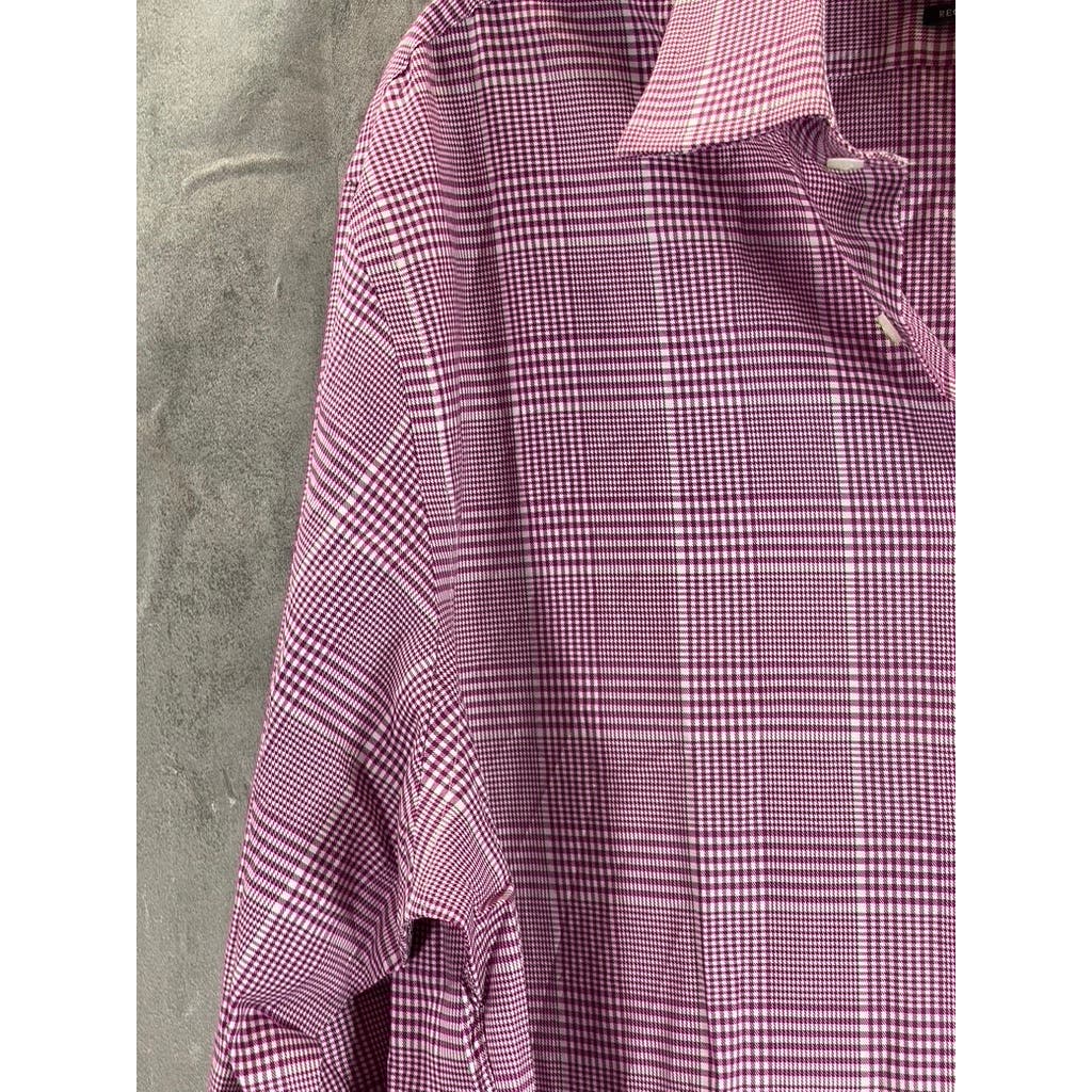 THE MEN'S STORE At Bloomingdales Men's Red Check Stretch Dress Shirt 17 32/33