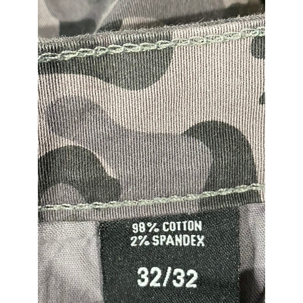 SPARK Men's Gray Camo Print Double Knee Pants SZ 32X32