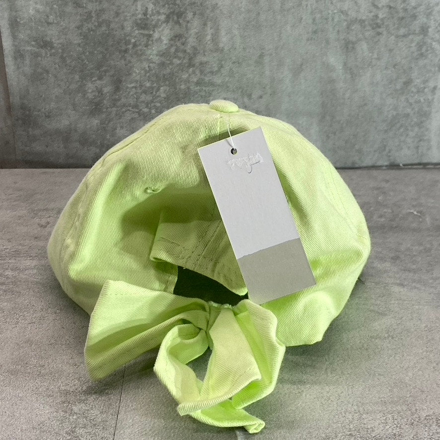 BP. Women's Solid Green Bow Adjustable Strap Baseball Cap SZ OS