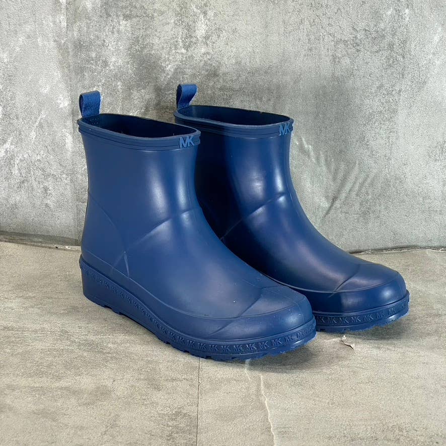 MICHAEL MICHAEL KORS Women's River Blue Mac Round-Toe Pull-On Rain Boots SZ 8