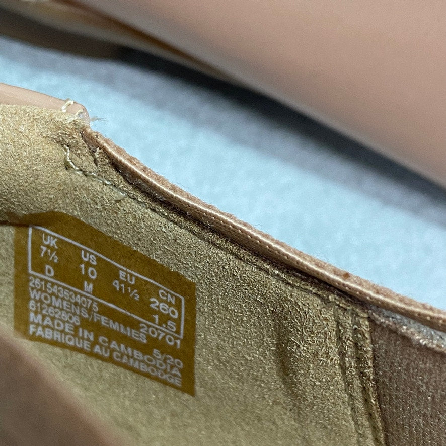 CLARKS Collection Tan Sara Tulip Slip-On Ballet Flats SZ 10