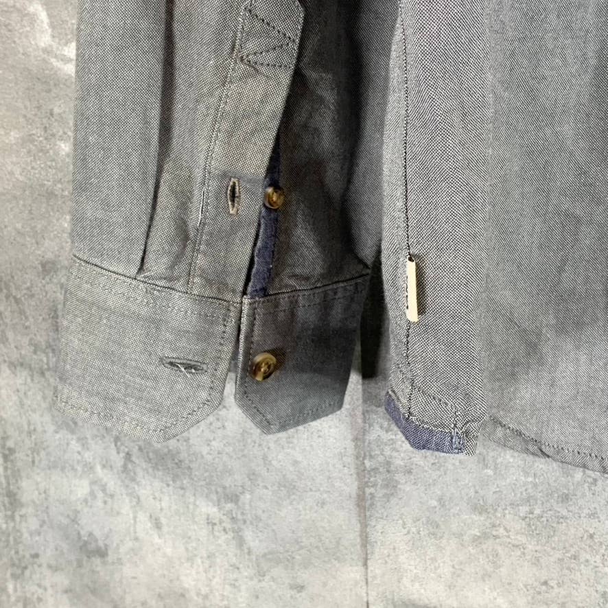 VANS Off The Wall Men's Mountain View Classic-Fit Button-Down Short SZ L