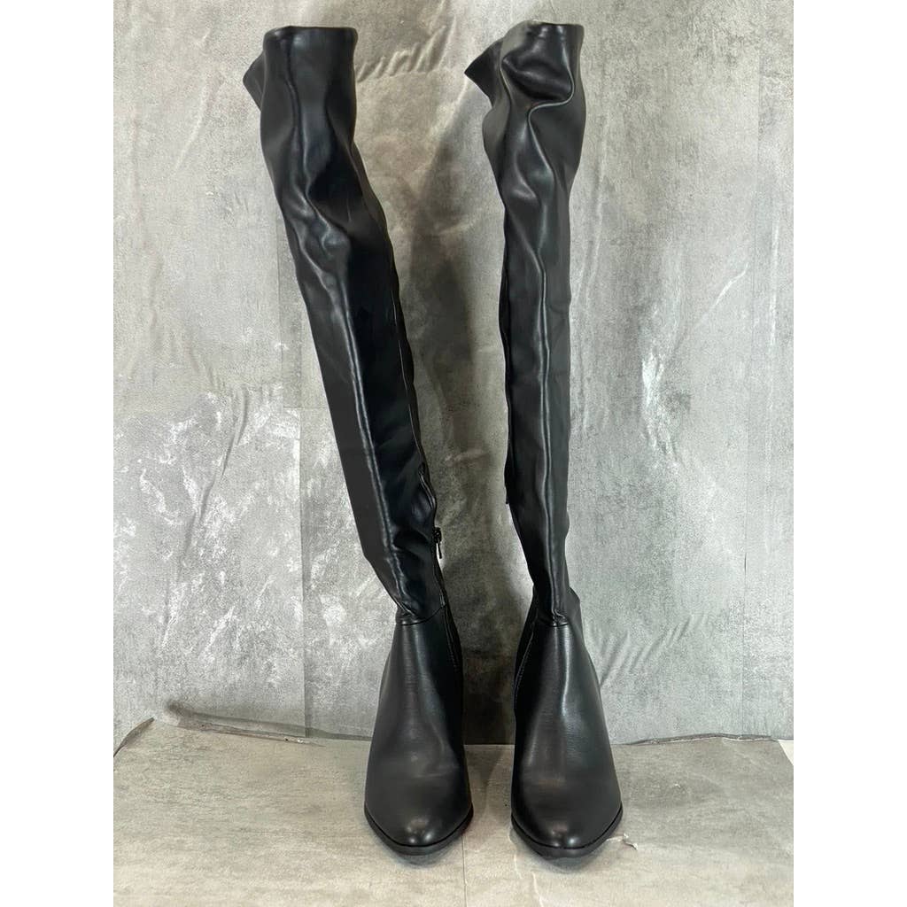 INC INTERNATIONAL CONCEPTS Women's Black Windee Over-The-Knee Heeled Boots SZ 9