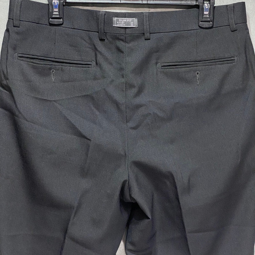 MICHAEL BRANDON Black Slim-Fit Dress Pants SZ 34X32