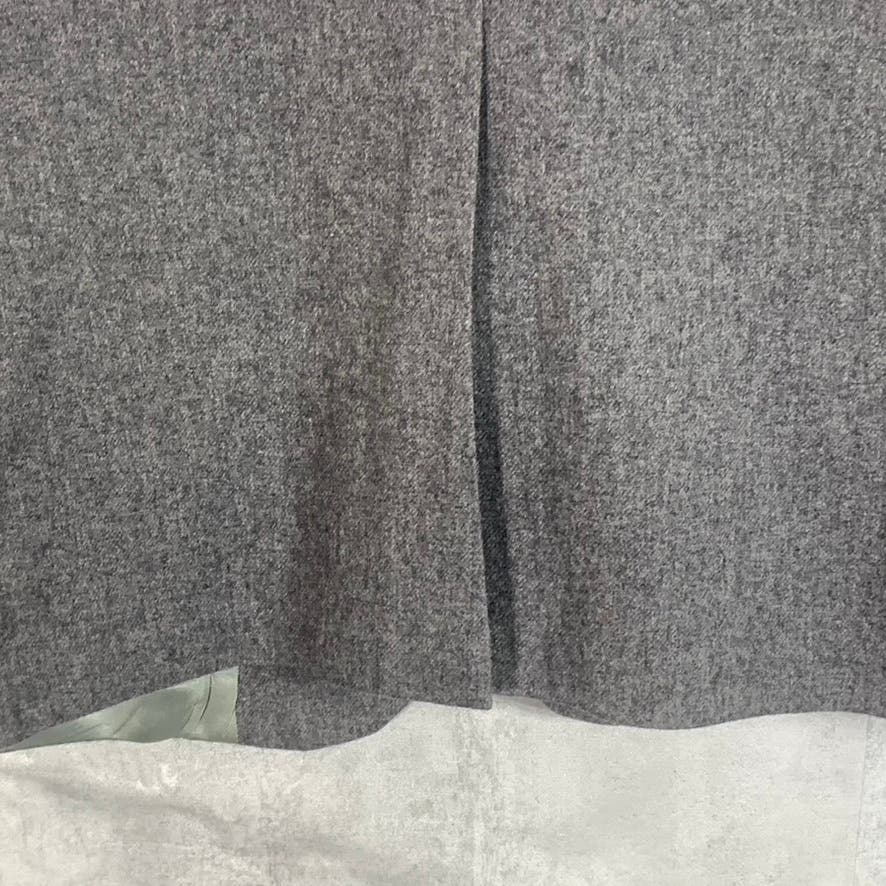 IMPERIAL BY HAGGAR Men's Heathered Gray One-Button Wool Sport Coat SZ 42L