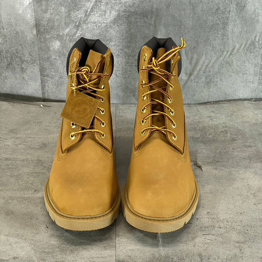 TIMBERLAND Men's Wheat Nubuck Classic 6in Waterproof Lace-Up Boots SZ 7.5
