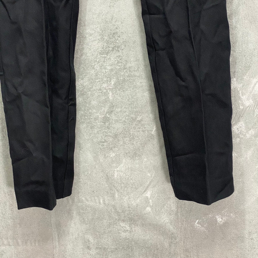 ALFANI Petite Solid Black Mid-Rise Slim-Fit Short Pants SZ 6P/Short