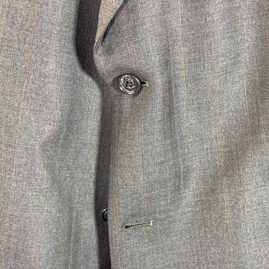 HART SCHAFFNER MARX Men's Charcoal Pinstripe Two Button-Suit Jacket SZ 46R