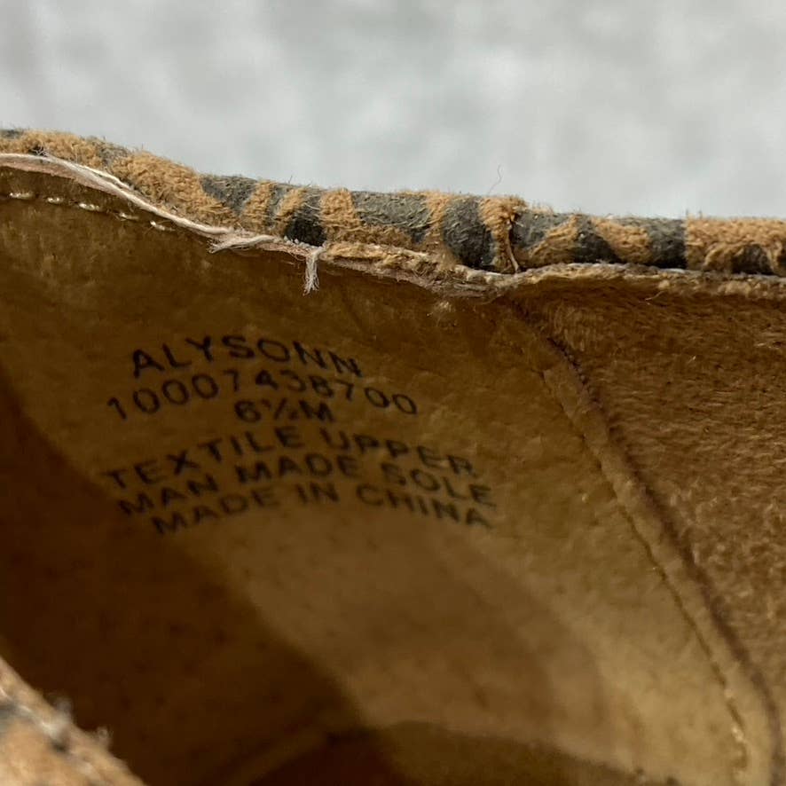 STYLE & CO Women's Mini Leopard Alysonn Round-Toe Slip-On Loafer Flats SZ 6.5