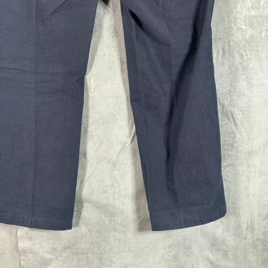 BANANA REPUBLIC Men's Navy Straight-Fit Kentfield Cotton Pants SZ 34