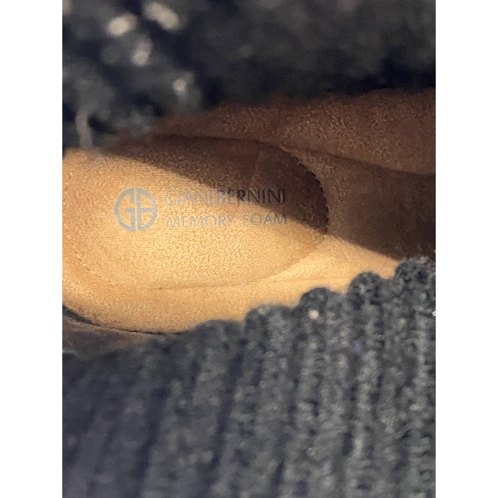 GIANI BERNINI Women's Black Maxxine Memory Foam Pull-On Ankle Boots SZ 7.5