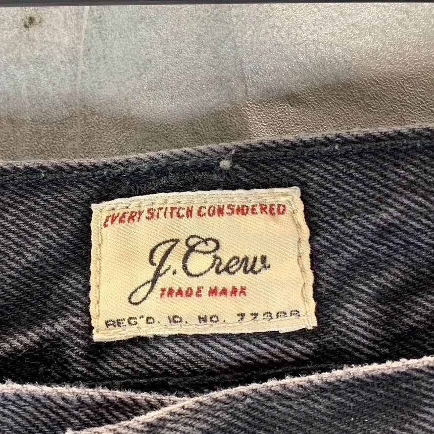 J.CREW Men's Deep Grey Wash Classic Straight-Leg Jeans SZ 34X30