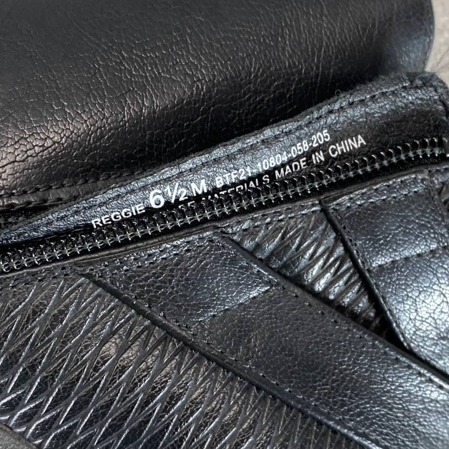 BARETRAPS Women's Black Reggie Slip-Resistant Round-Toe Block-Heel Boots SZ 6.5