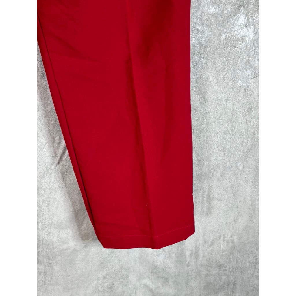 NICOLE MILLER New York Women's Red Straight Leg Dress Pants SZ 12