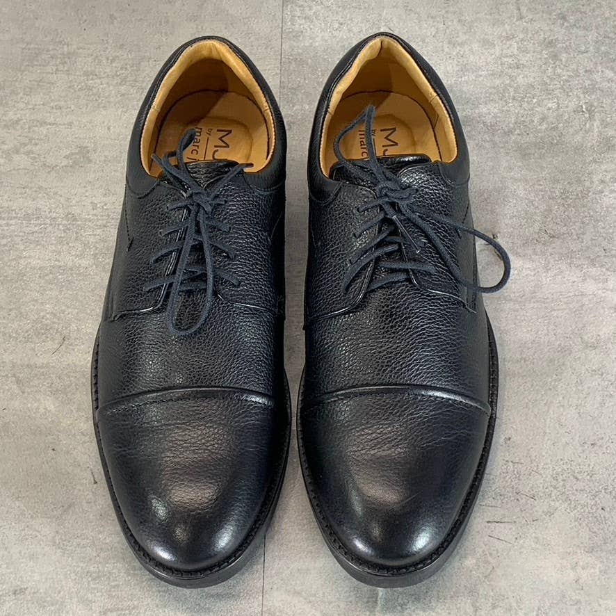 MJNY BY MARC JOSEPH Men's Black Leather Wellington Lace-Up Oxfords SZ 9