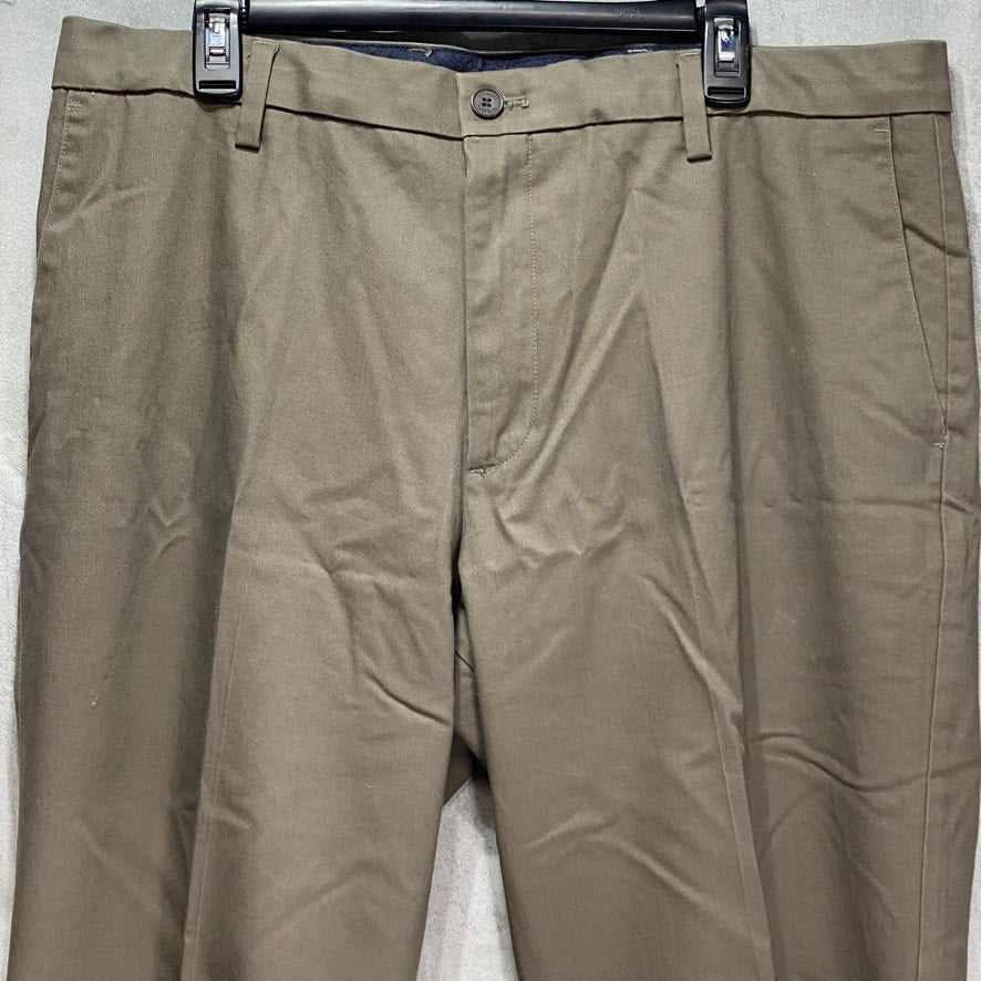 DOCKERS Brown Classic-Fit Stretch Signature Khaki Pants SZ 38X30