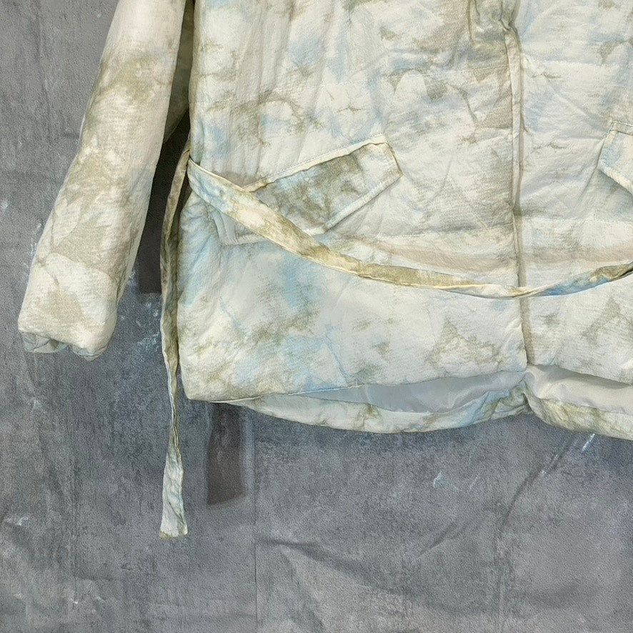 BLANK NYC Women's Perfect Day Hooded Quilted Belted Jacket SZ S