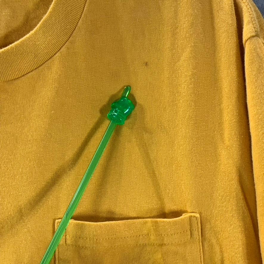 AIME LEON DORE Men's Mustard Crewneck Pullover Long Sleeve T-Shirt SZ L