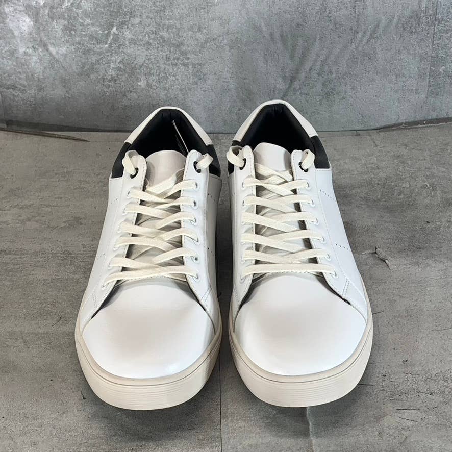 ASTON MARC Men's White Stallion Comfort Court Lace-Up Sneakers SZ 9