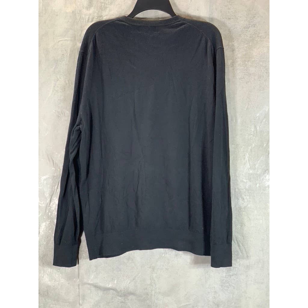 BANANA REPUBLIC Men's Black Luxe V-Neck Pullover Sweater SZ XL