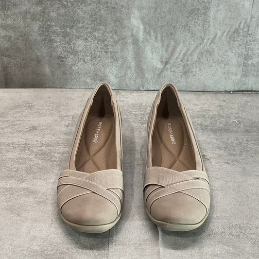 EASY SPIRIT Women's Taupe Acasia Round-Toe Slip-On Ballet Flats SZ 5.5