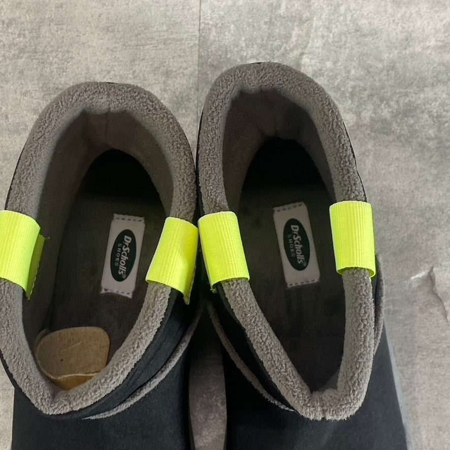 DR. SCHOLL'S Women's Black Home Boots Slip-On Faux Fur Round-Toe Ankle Boots SZ7