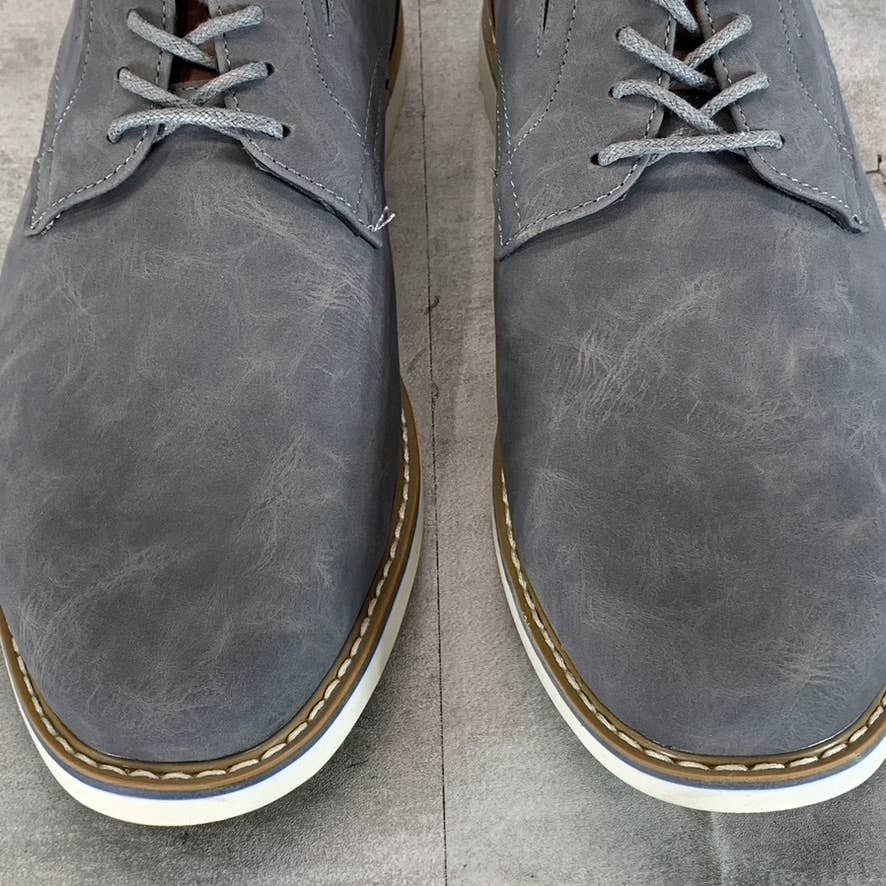 RESERVED FOOTWEAR NEW YORK Men's Grey Vertigo Lace-Up Oxford Shoes SZ 9