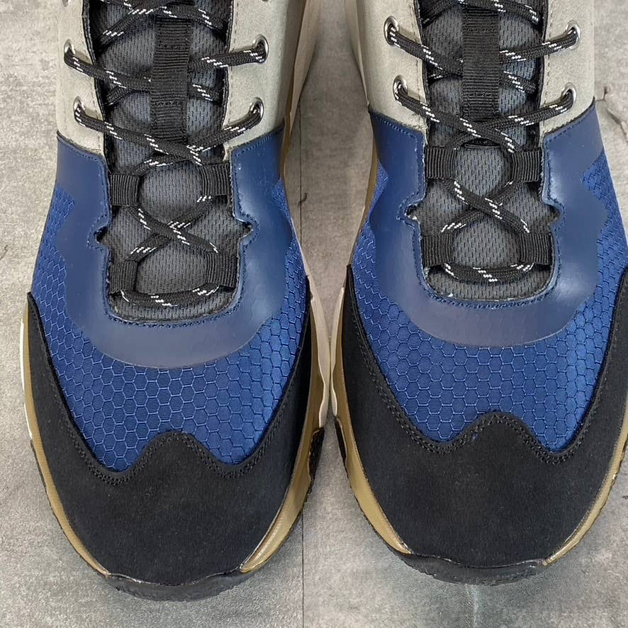 HYBRID GREEN LABEL Men's Blue Trillium Casual Lace-Up Sneakers SZ 10