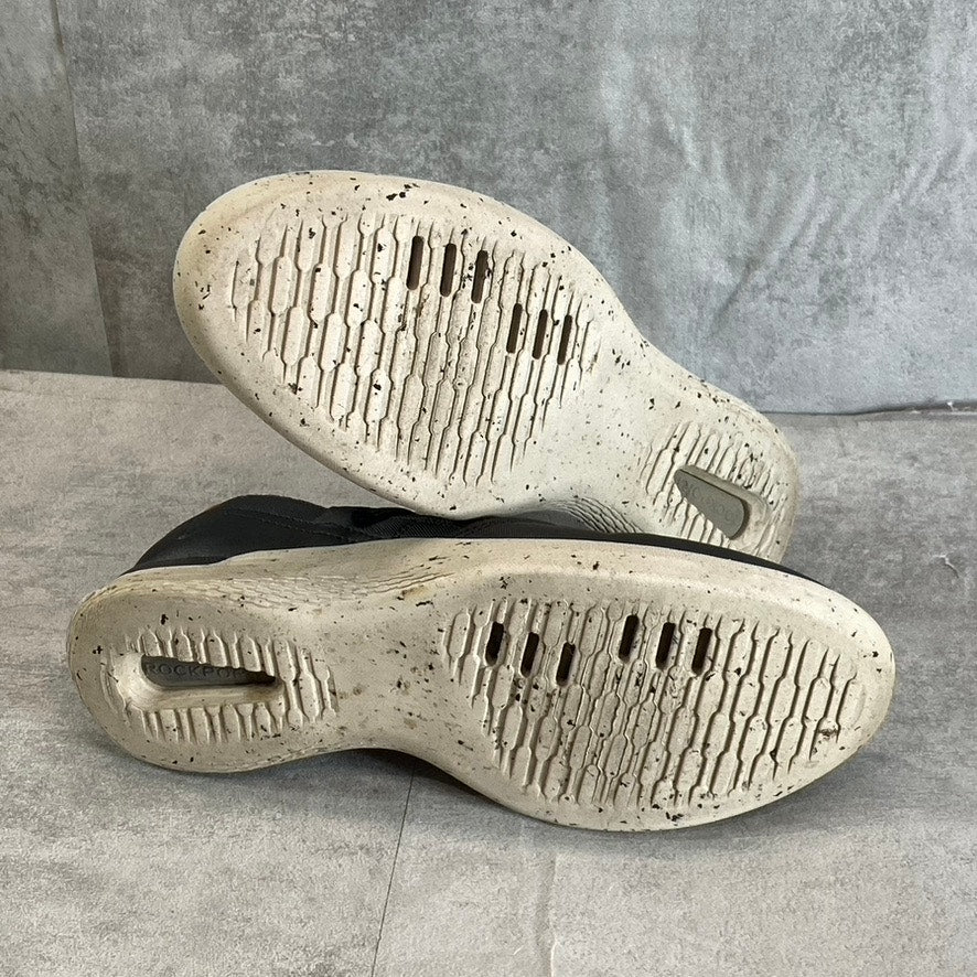 ROCKPORT Women's Black Knit TruFLEX Fly Washable Bungee Slip-On Sneakers SZ 8.5