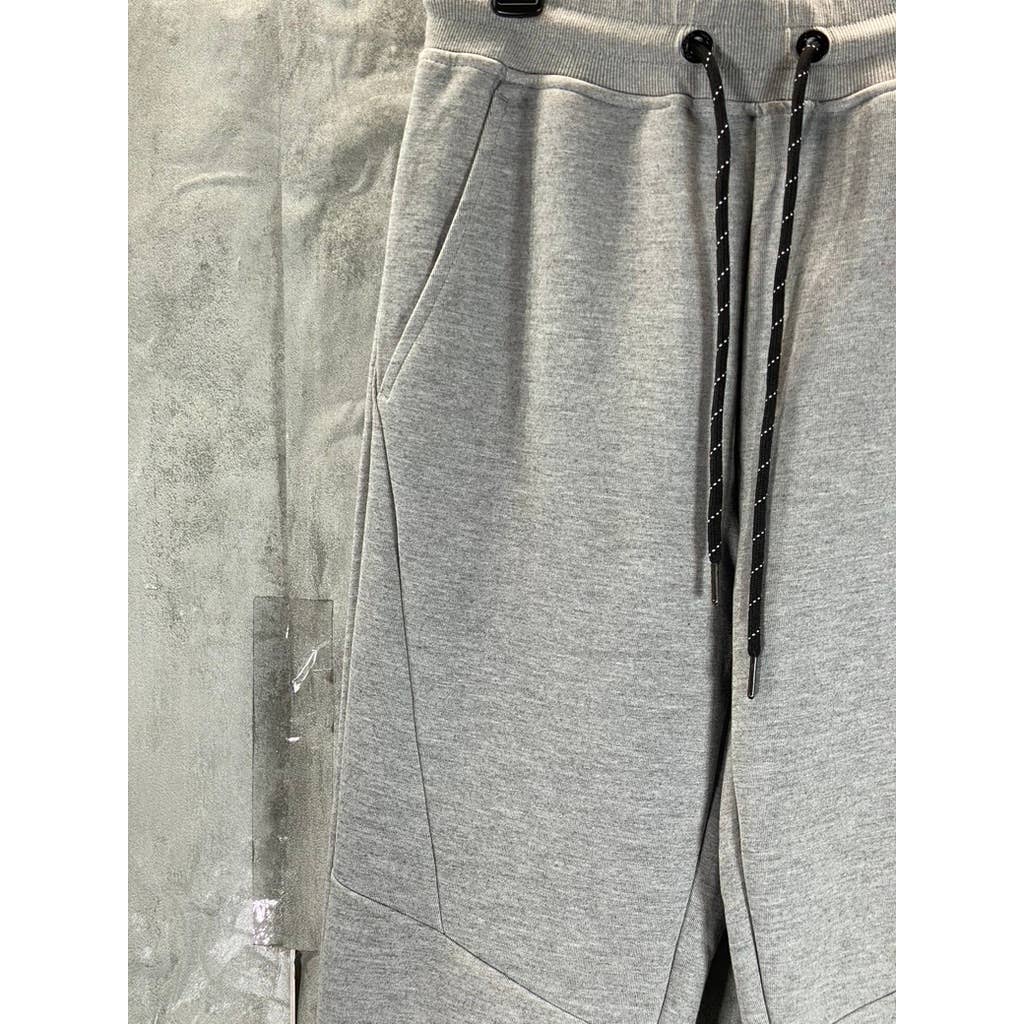 XIOS Men's Heather Grey Drawstring Pull-On Jogger Sweatpants SZ S