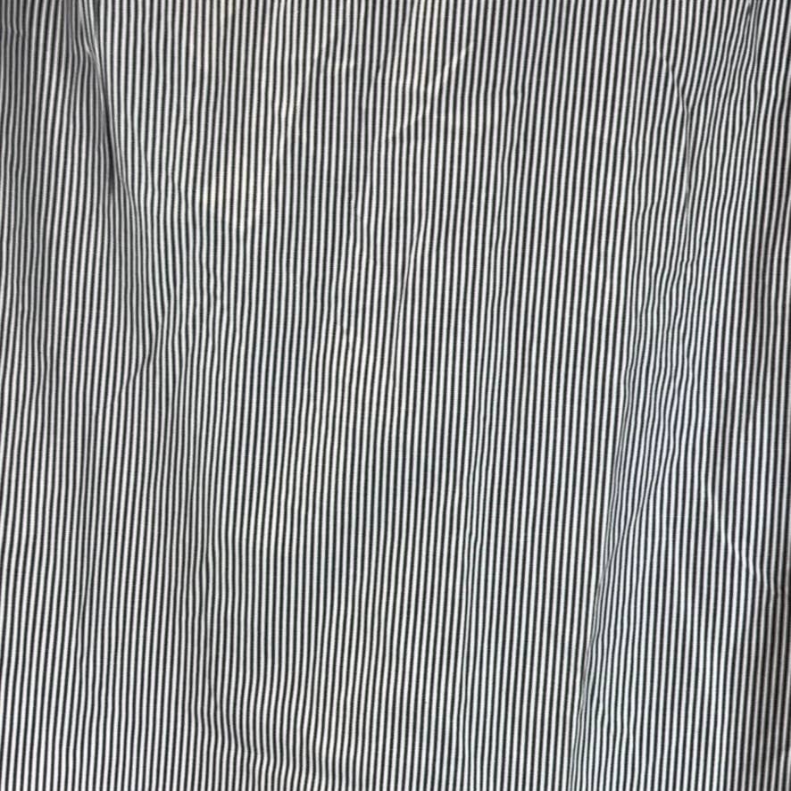 PAUL FREDRICK Men's Blue Pinstripe Button-Up Long-Sleeve Dress Shirt SZ 15.5-32