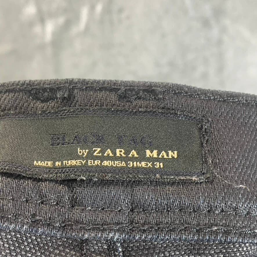 BLACK TAG By ZARA MAN Men's Deep Black Jeans SZ 31