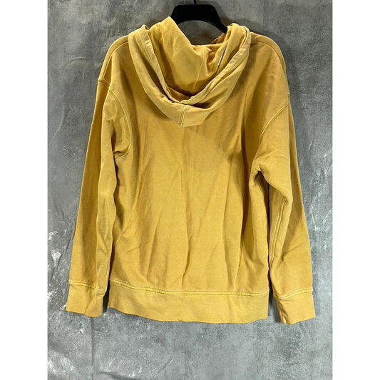 LEVI'S Men's Golden Apricot Yellow Relaxed-Fit Original Logo Pullover Hoodie SZS
