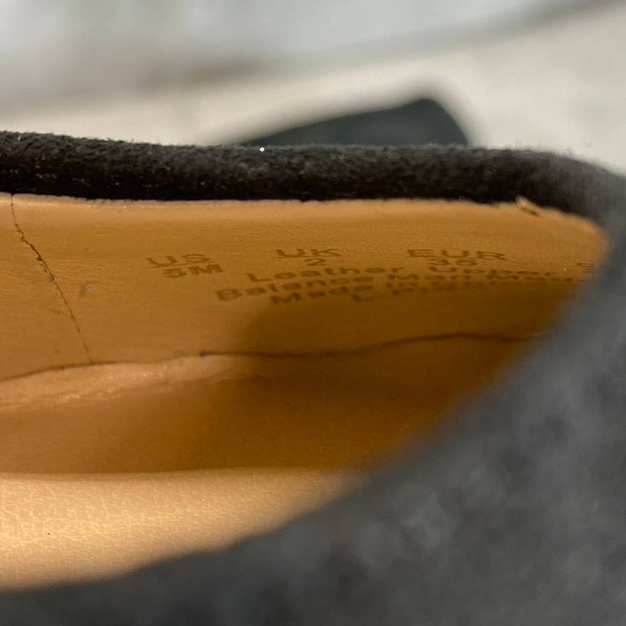 FRANCO SARTO Women's Black Suede Pisa Square-Toe Round-Heel Pumps SZ 5