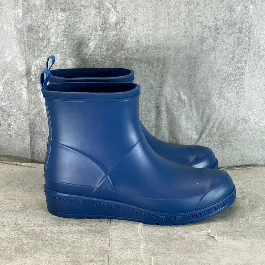 MICHAEL MICHAEL KORS Women's River Blue Mac Round-Toe Pull-On Rain Boots SZ 8