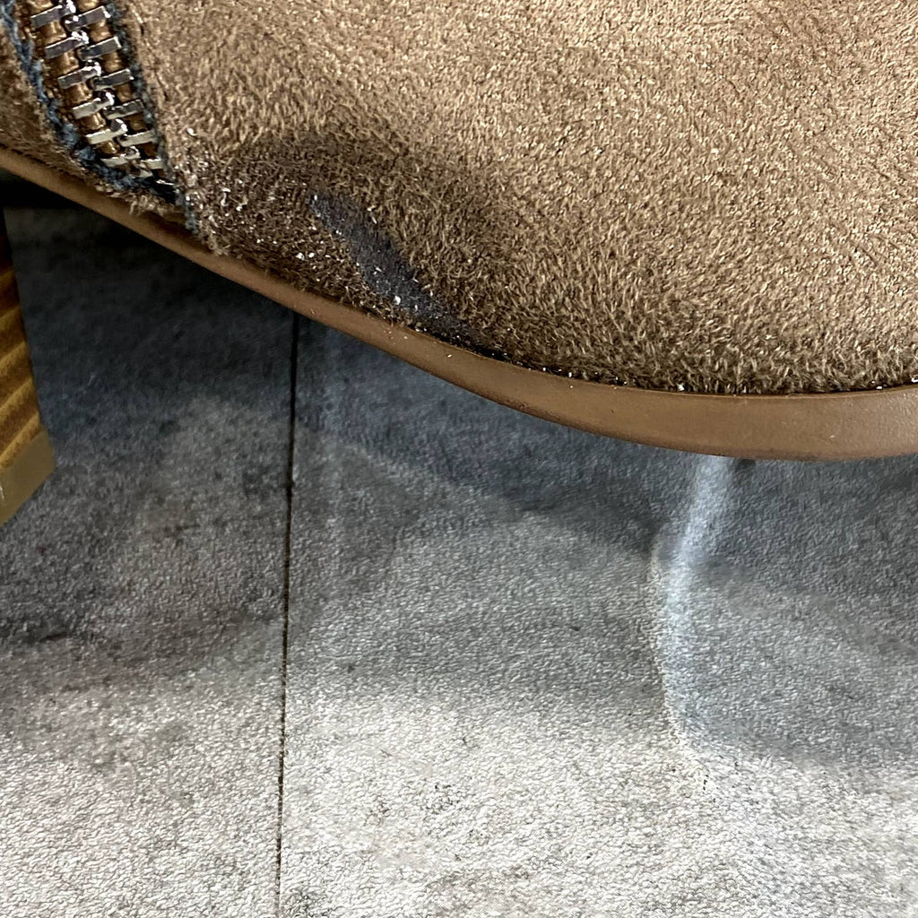 STYLE & CO Women's Taupe Masrinaa Slip-On Block-Heel Ankle Booties SZ 6