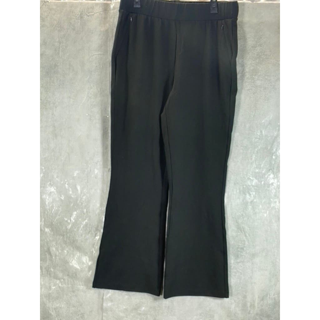 UNIVERSAL STANDARD Women's Black Solid Pull-On Bootcut Ponte Pants SZ S (14-16)