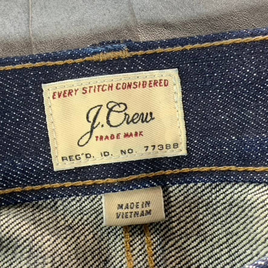 J.CREW Men's Raw Indigo 484 Slim-Fit Stretch Selvedge Denim Jeans SZ 31X32