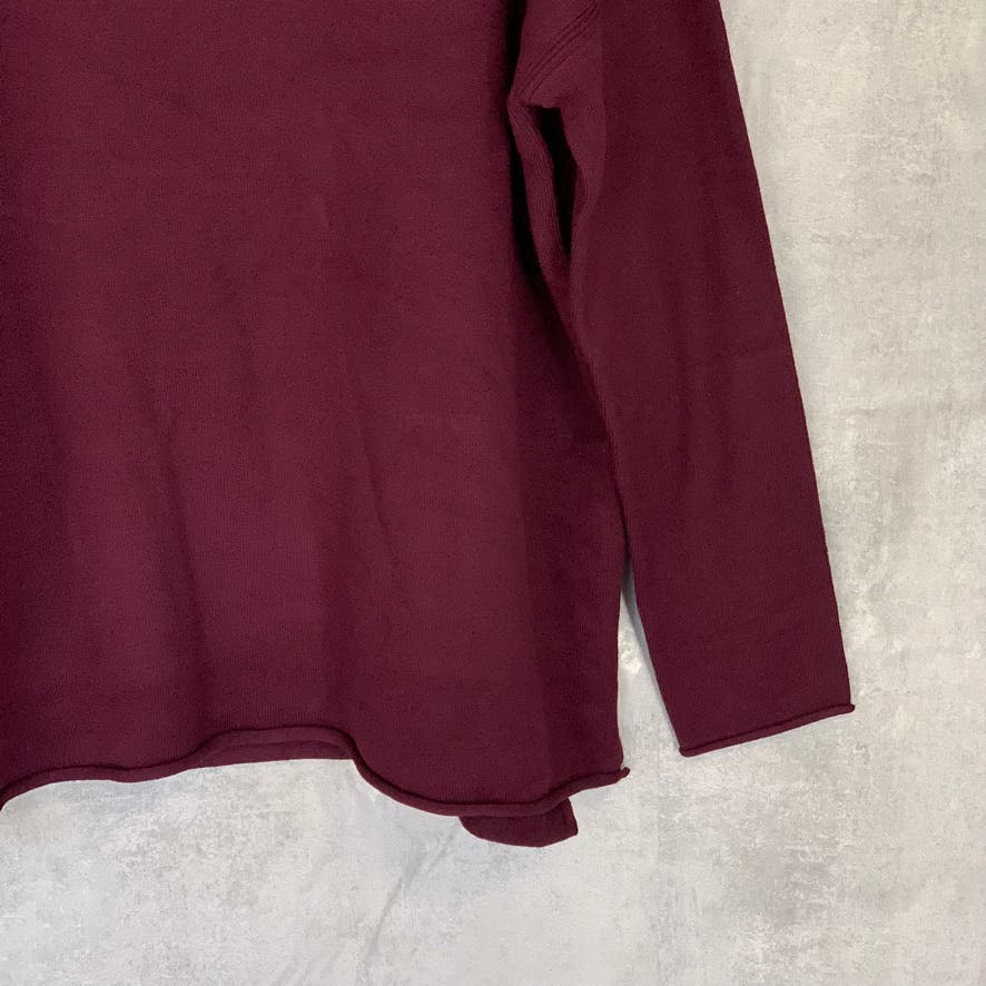 FRENCH CONNECTION Wine Turtleneck Long Sleeve Pullover Sweater SZ M