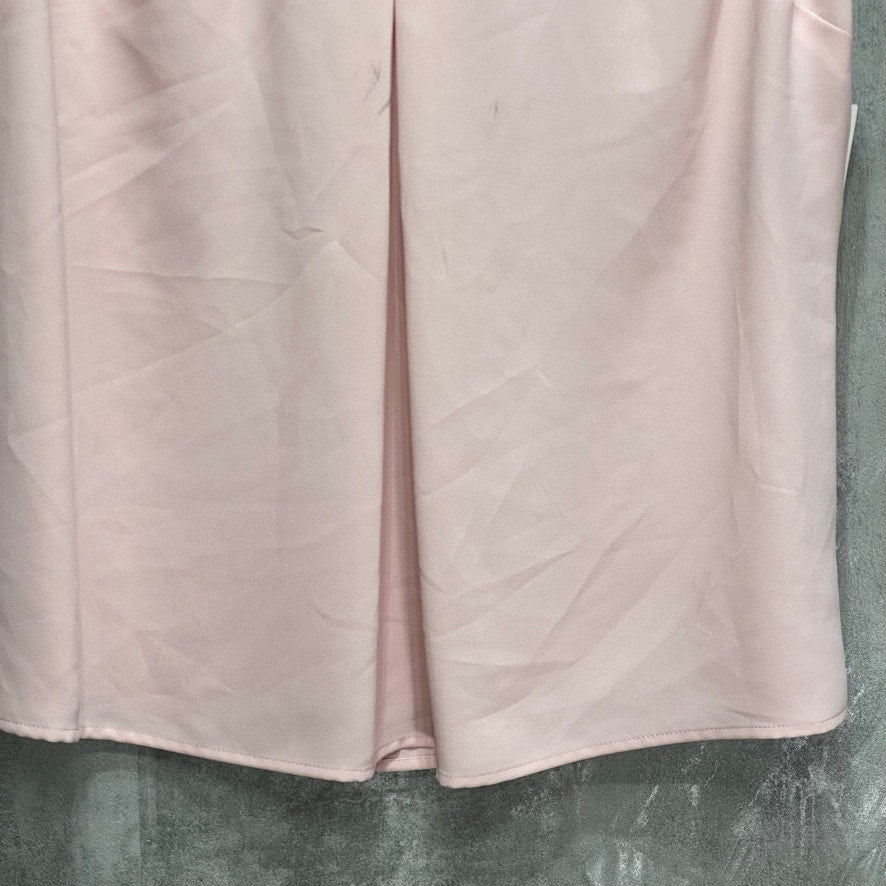 BAR III Rosebud Inverted-Pleat V-Neck Sleeveless Top SZ M