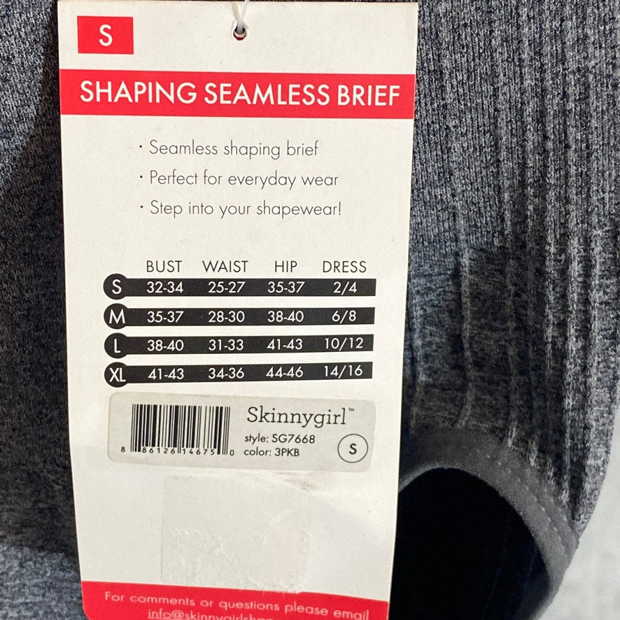 SKINNY GIRL by Bethenny Frankel Gray Seamless Shaping Briefs SZ S