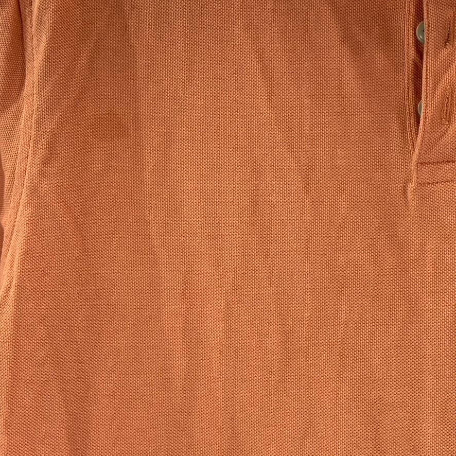 JOHN VARVATOS STAR USA Men's Papaya Peace Sign Pique Regular-Fit Polo Shirt SZXL