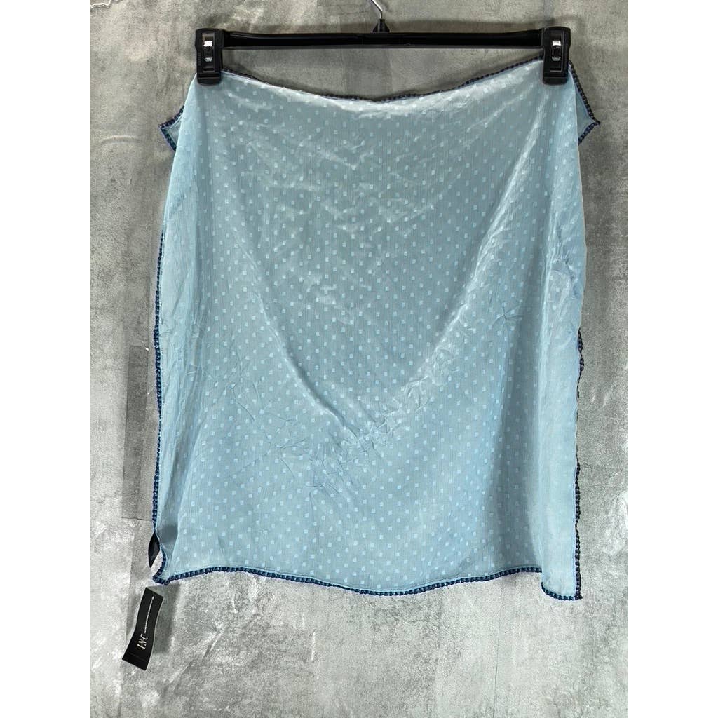 INC INTERNATIONAL CONCEPTS Women's Chambray Swiss Dot Bandana Scarf SZ OS