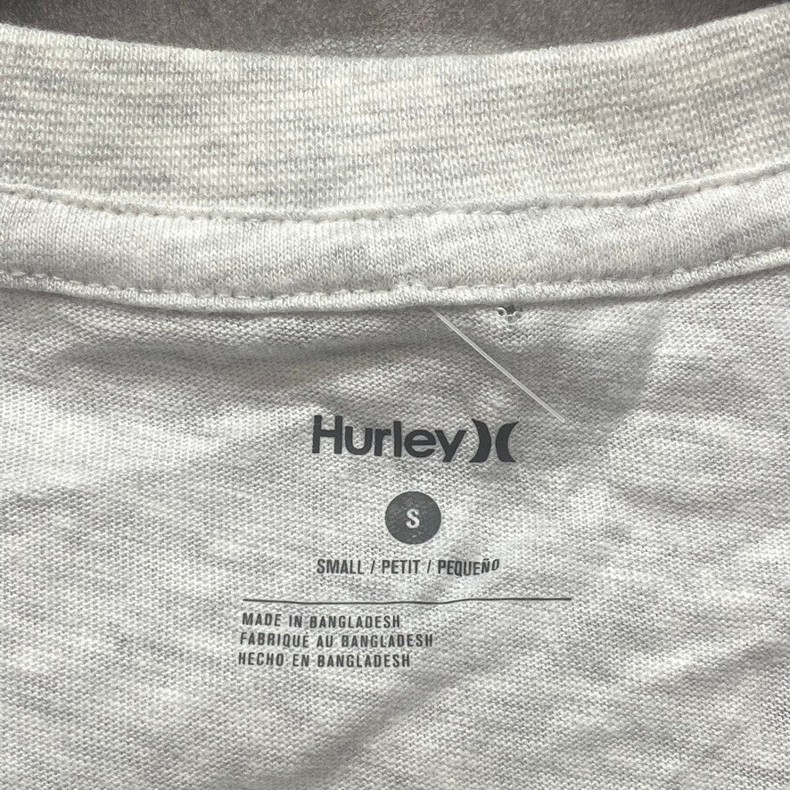 HURLEY Grey Surf Co Round Graphic Short Sleeve T-Shirt SZ S